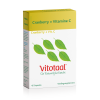 Vitotaal Cranberry + Vitamine C bevat cranberry extract waaraan Acerol-kers is toegevoegd. Acerola is een vrucht met een hoog gehalte aan vitamine C.